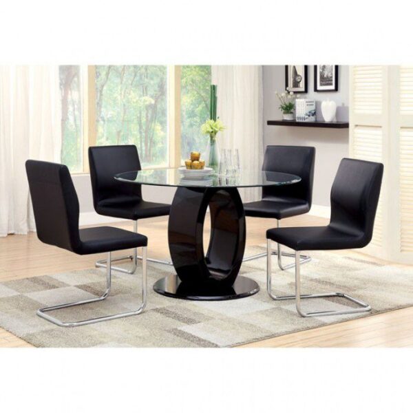 Lodia Side Chair (2/Box) CM3825BK-SC-2PK BY Furniture of America 9