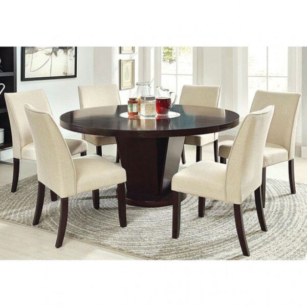 Cimma Round Dining Table  CM3556T BY Furniture of America 11