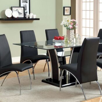 Glenview 72″ Dining Table  CM8372BK-T BY Furniture of America