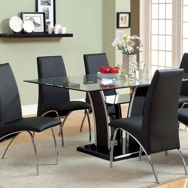 Glenview 72″ Dining Table  CM8372BK-T BY Furniture of America 8