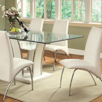 Glenview 72″ Dining Table  CM8372WH-T BY Furniture of America