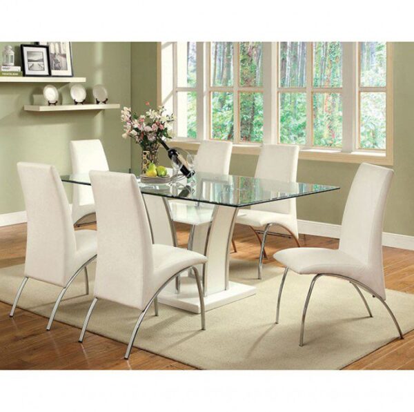 Glenview 72″ Dining Table  CM8372WH-T BY Furniture of America 13