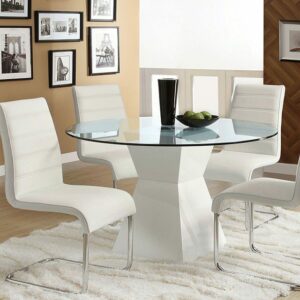 Mauna Dining Table CM8371WH-T BY Furniture of America