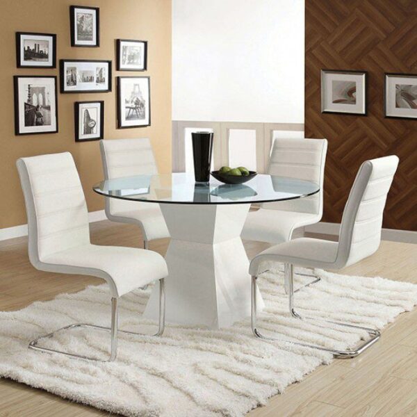 Mauna Dining Table  CM8371WH-T BY Furniture of America 11