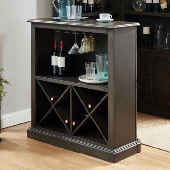 Voltaire Standing Bar Table CM-CR142GY-BT BY Furniture of America
