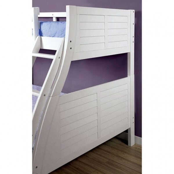 Hoople Twin/Full Bunk Bed CM-BK963WH BY Furniture of America 9