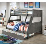 Hoople Twin/Full Bunk Bed CM-BK963GY BY Furniture of America 12
