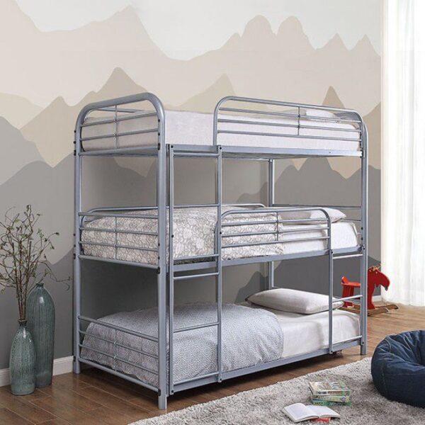 Opal Twin/Twin/Twin Bunk Bed CM-BK937SV BY Furniture of America 7
