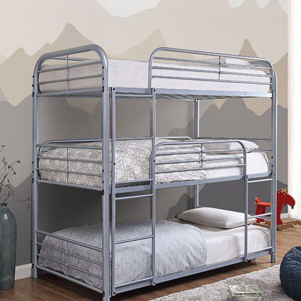 Opal Twin/Twin/Twin Bunk Bed CM-BK937SV BY Furniture of America 8