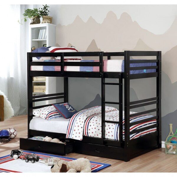 California Twin/Twin Bunk Bed CM-BK588T-BK BY Furniture of America 7