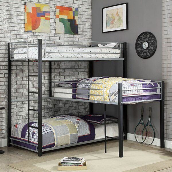 Aubrey Twin Triple Decker Bed CM-BK919 BY Furniture of America 10
