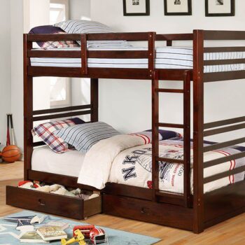 California Twin/Twin Bunk Bed CM-BK588T-EX BY Furniture of America