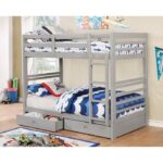 California Twin/Twin Bunk Bed CM-BK588T-GY BY Furniture of America 10