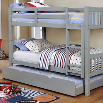 Cameron Twin/Twin Bunk Bed, Gray CM-BK929GY BY Furniture of America