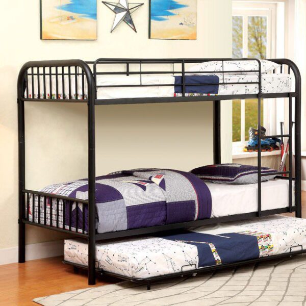 Rainbow Twin/Twin Bunk Bed CM-BK1035BK BY Furniture of America 7