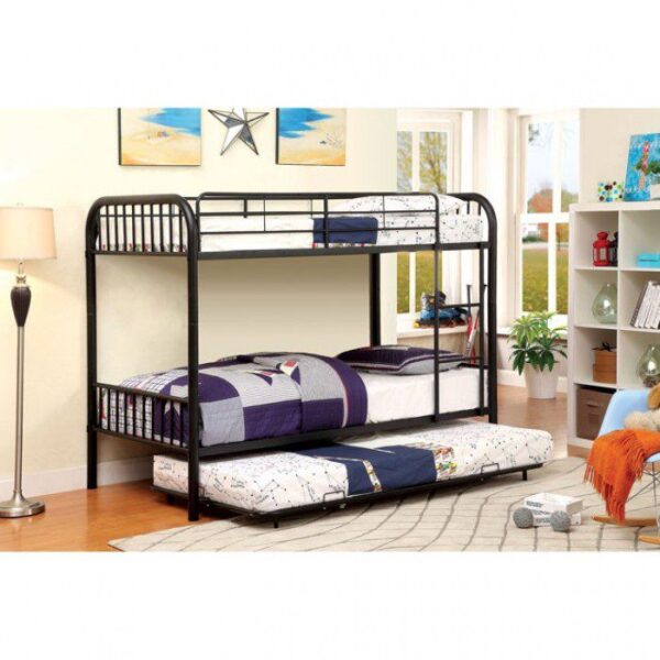 Rainbow Twin/Twin Bunk Bed CM-BK1035BK BY Furniture of America 9