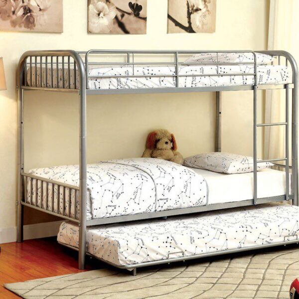 Rainbow Twin/Twin Bunk Bed CM-BK1035SV BY Furniture of America 8