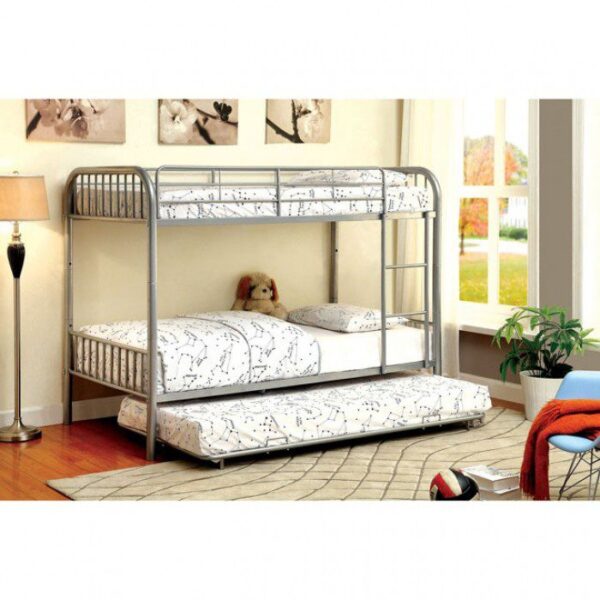 Rainbow Twin/Twin Bunk Bed CM-BK1035SV BY Furniture of America 9