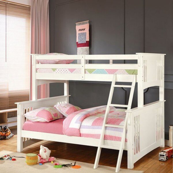 Spring Creek Twin/Full Bunk Bed CM-BK602F-WH BY Furniture of America 8