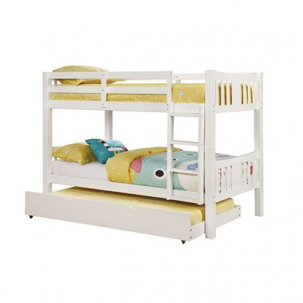 Cameron Twin/Twin Bunk Bed CM-BK929WH BY Furniture of America 9