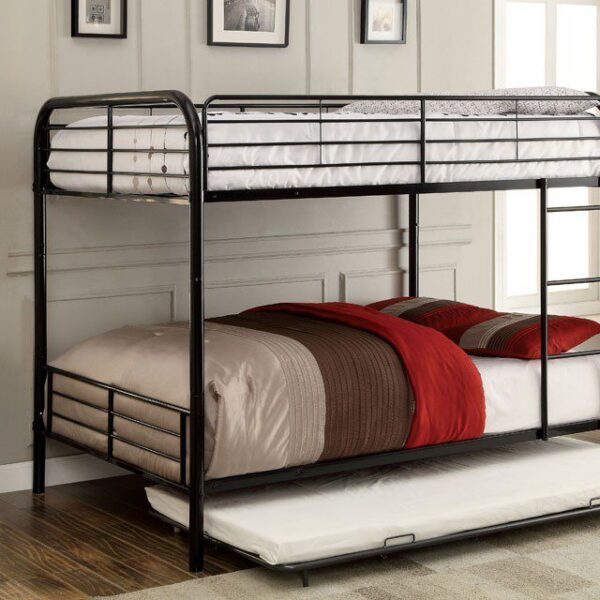 Brocket Full/Full Bunk Bed CM-BK1035F-BK BY Furniture of America 8
