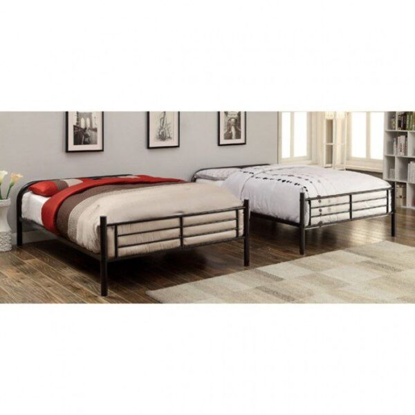 Brocket Full/Full Bunk Bed CM-BK1035F-BK BY Furniture of America 11