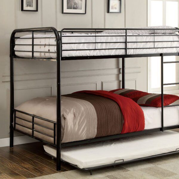 Brocket Full/Full Bunk Bed CM-BK1035F-BK BY Furniture of America 12