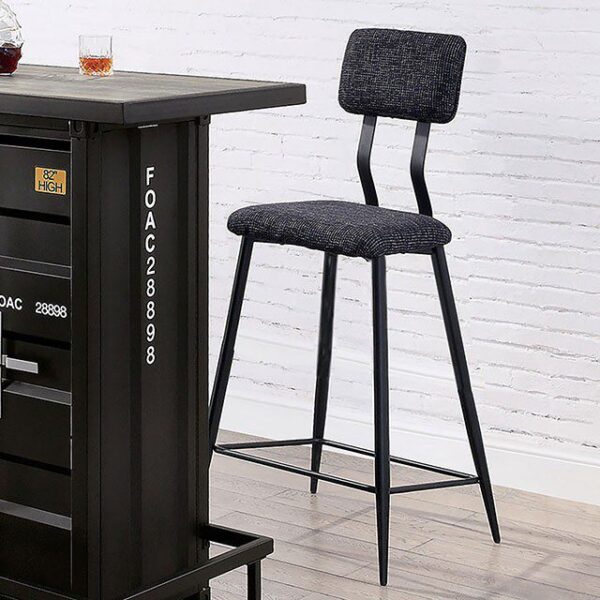 Dicarda Bar Ht. Chair (2/CTN) CM3789BK-BC-2PK BY Furniture of America 4