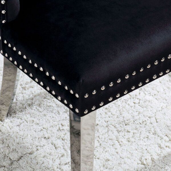 Jewett Wingback Chair (2/CTN) CM-AC261BK-2PK BY Furniture of America 10