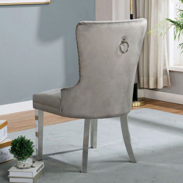 Jewett Wingback Chair (2/CTN) CM-AC261GY-2PK BY Furniture of America 8
