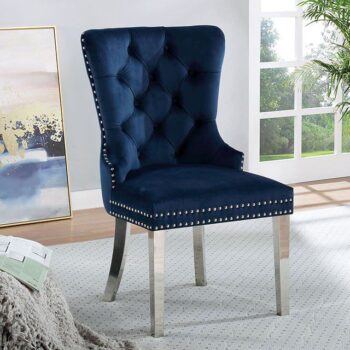 Jewett Wingback Chair (2/CTN) CM-AC261NV-2PK BY Furniture of America