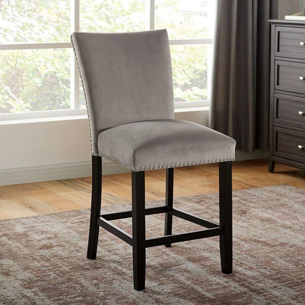 Kian Counter Ht. Chair (2/Ctn) CM3744GY-PC-2PK BY Furniture of America 7
