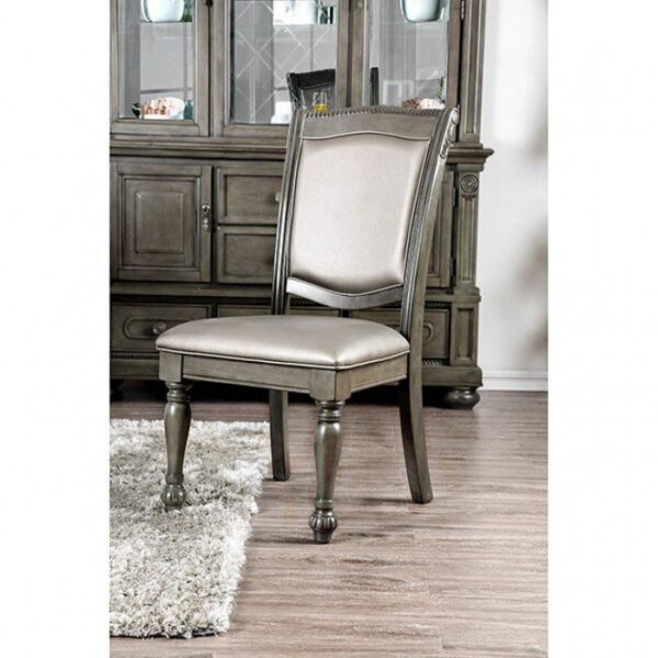 Alpena Side Chair (2/Ctn) CM3350GY-SC-2PK BY Furniture of America 8