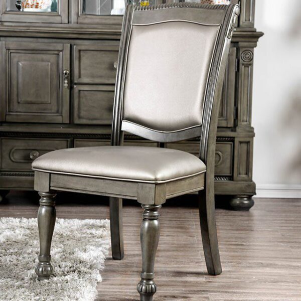 Alpena Side Chair (2/Ctn) CM3350GY-SC-2PK BY Furniture of America 10