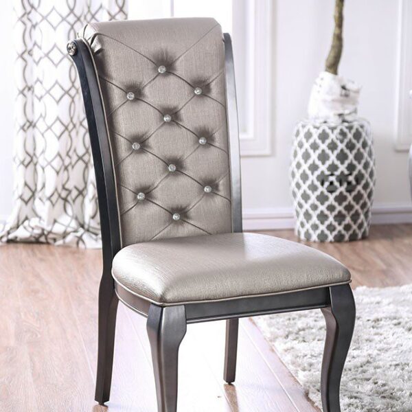Amina Side Chair (2/Ctn) CM3219GY-SC-2PK BY Furniture of America 8