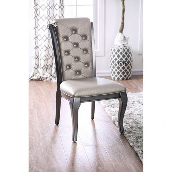 Amina Side Chair (2/Ctn) CM3219GY-SC-2PK BY Furniture of America 9