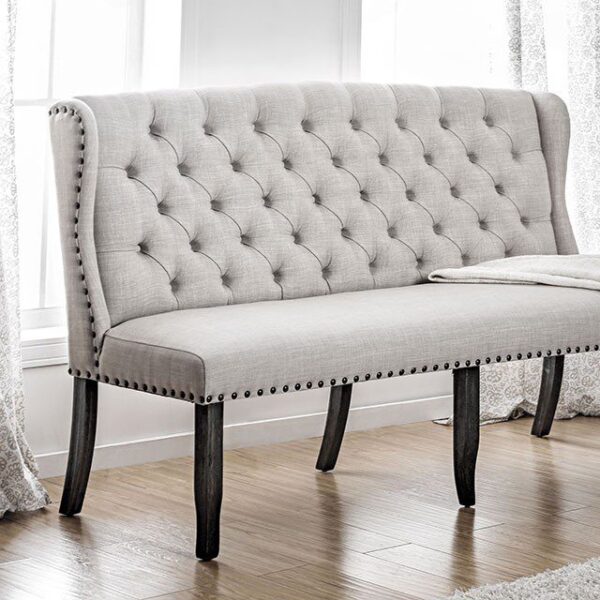 Sania 3-Seater Love Seat Bench CM3324BK-BNL BY Furniture of America 6