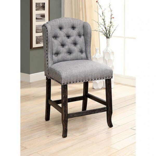 Sania Counter Ht. Chair (2/Box) CM3324BK-LG-PCW-2PK BY Furniture of America 6