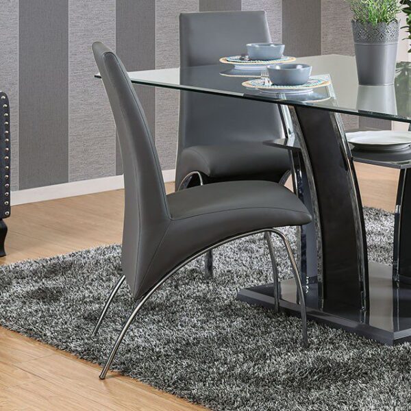 Wailoa Side Chair, Gray (2/Box) CM8370GY-SC-2PK BY Furniture of America 5
