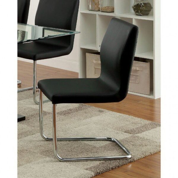 Lodia Side Chair (2/Box) CM3825BK-SC-2PK BY Furniture of America 8