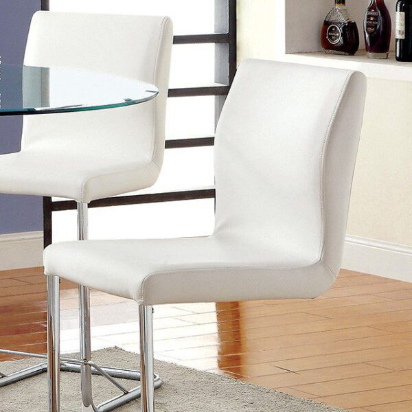 Lodia Counter Ht. Chair (2/Box) CM3825WH-PC-2PK BY Furniture of America 10