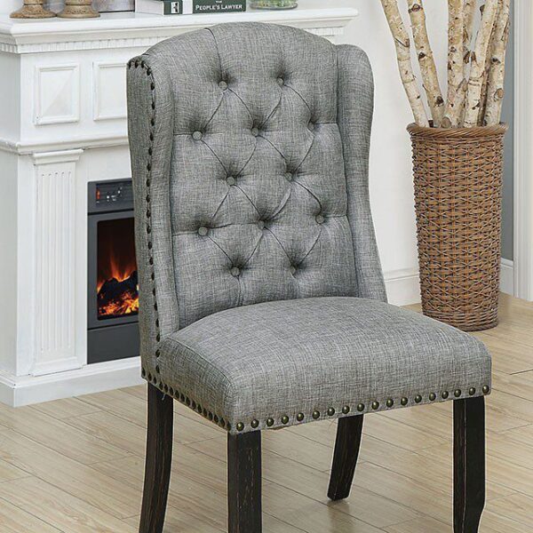 Sania Side Chair (2/Box) CM3324BK-LG-SC-2PK BY Furniture of America 5