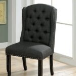 Sania Side Chair (2/Box) CM3324BK-GY-SC-2PK BY Furniture of America 9