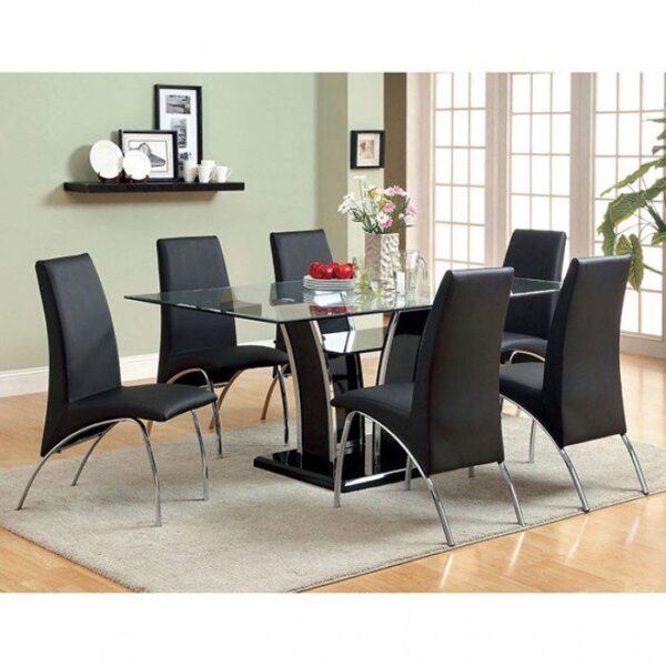 Mauna Side Chair (2/Box) CM8371BK-SC-2PK BY Furniture of America 7