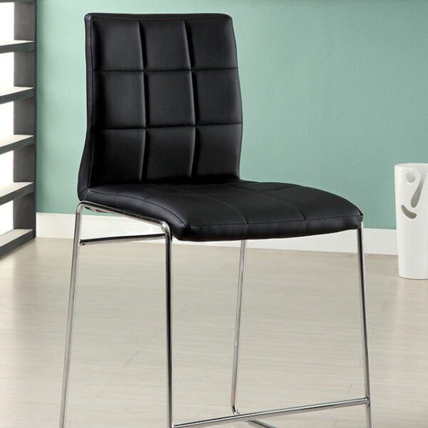 Kona Counter Ht. Chair (2/Box) CM8320BK-PC-2PK BY Furniture of America 6