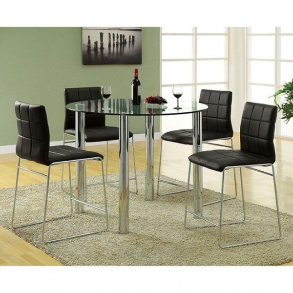 Kona Counter Ht. Chair (2/Box) CM8320BK-PC-2PK BY Furniture of America 7