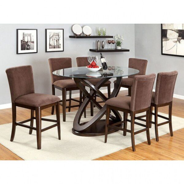 Atwood Counter Ht. Chair (2/Box) CM3773PC-2PK BY Furniture of America 7