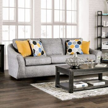 Light Gray Jarrow Sofa SM8001-SF  BY Furniture of America