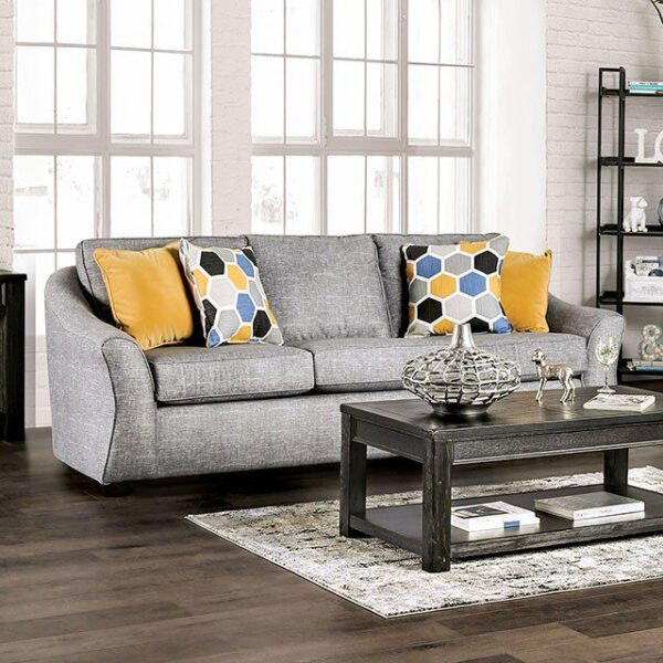 Light Gray Jarrow Sofa SM8001-SF  BY Furniture of America 10