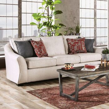 Ivory Jarrow Sofa SM8003-SF  BY Furniture of America